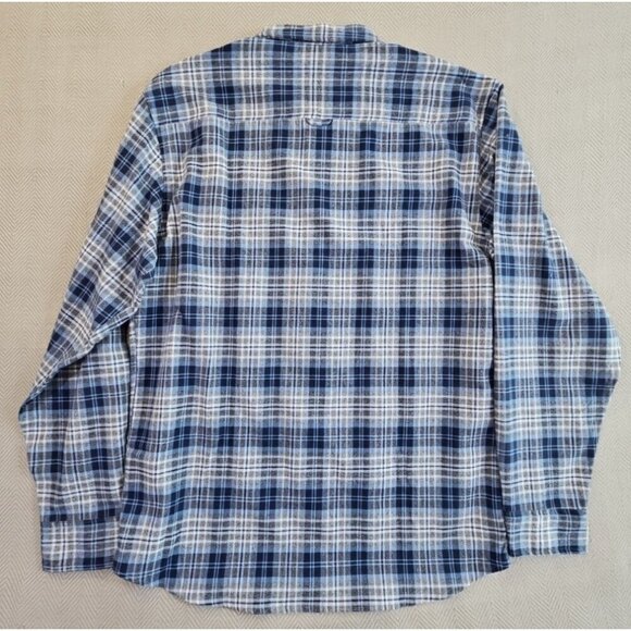 Thread & Cloth Flannel Shirt Women's XXL Blue Long Sleeve Button Down EUC - Picture 10 of 14